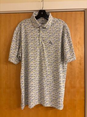 Rhoback Men’s Margarita Print Polo, Great Condition!